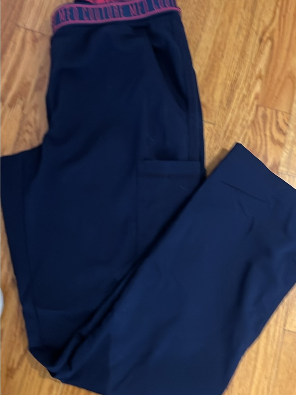 Med Couture Navy Track Joggers with Pink Accent Waistband bundle